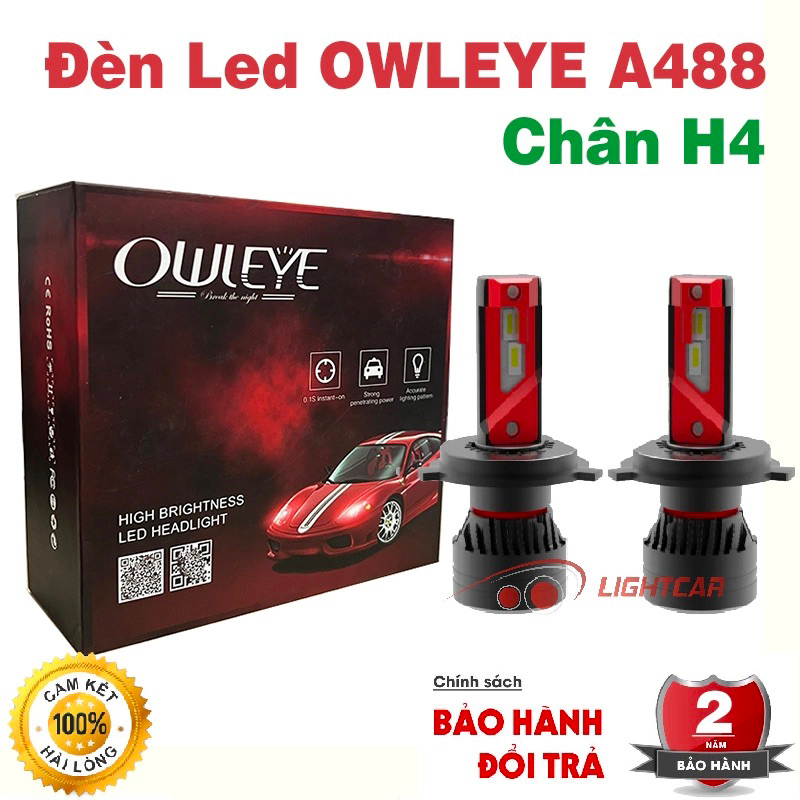 Đèn LED Ô Tô Owleye A488 Chân H4 Siêu Sáng Chính Hãng | Shopee Việt Nam