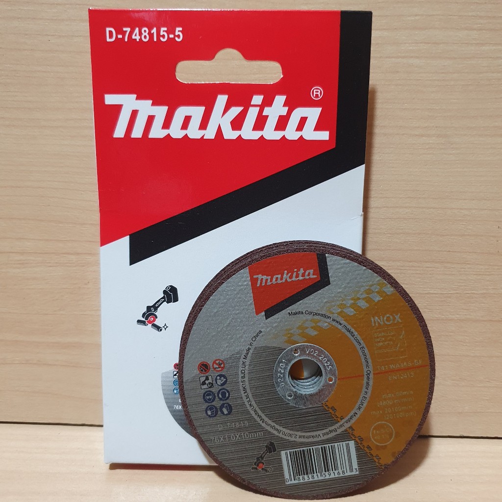 Đá cắt inox,sắt .76x1.0x10mm WA60T DMC300 Makita D-74815-5 | Shopee ...