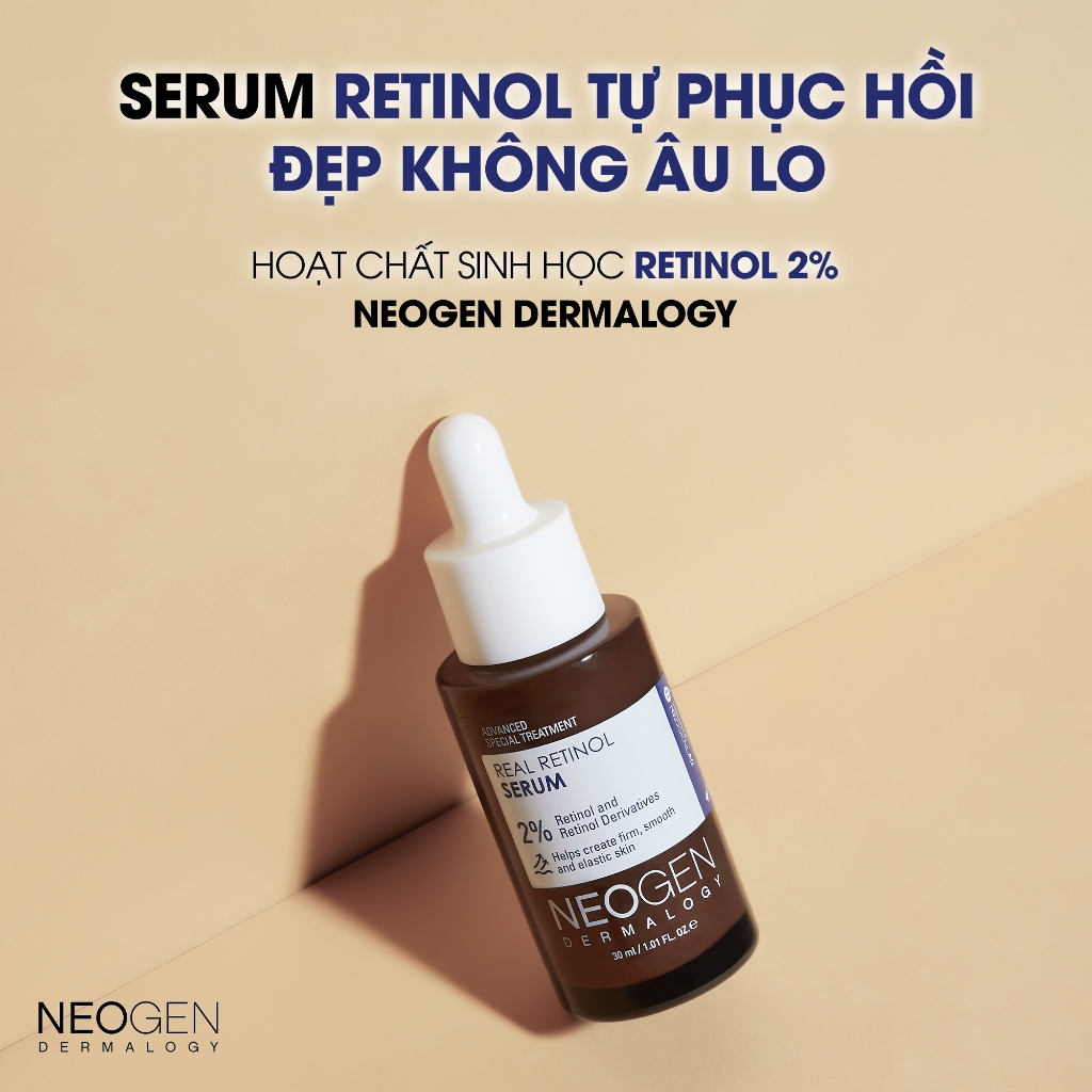 Ảnh Serum Retinol 2% Hoạt Chất Sinh Học Tự Phục Hồi Neogen Dermalogy Real Retinol Serum 30ml 2