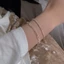 Vòng Tay Lắc Tay Bạc Đính Đá Zircon Luxury Korea Phụ Kiện Thời Trang Cho Nữ VT08