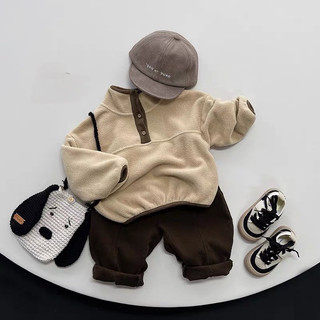 Áo nỉ hàn quốc cho bé, áo nỉ lông 2 mặt siêu ấm hoodie phối màu hàn cho bé từ 10-25kg - NILONG 2 mặt