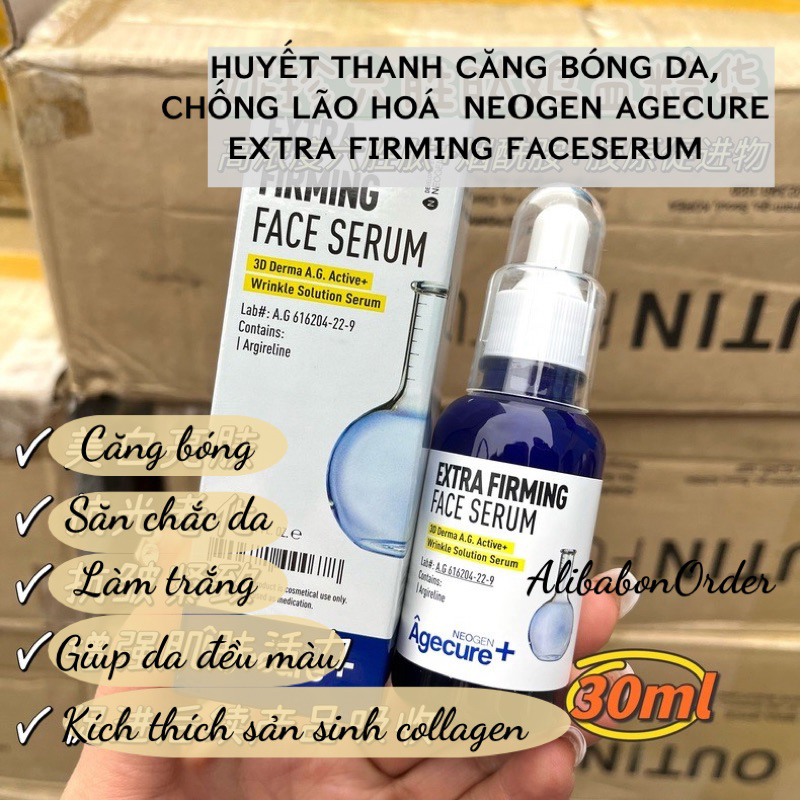 (1/2024) SERUM NEOGEN AGECURE EXTRA FIRMING FACE CĂNG BÓNG NGỪA LÃO HOÁ