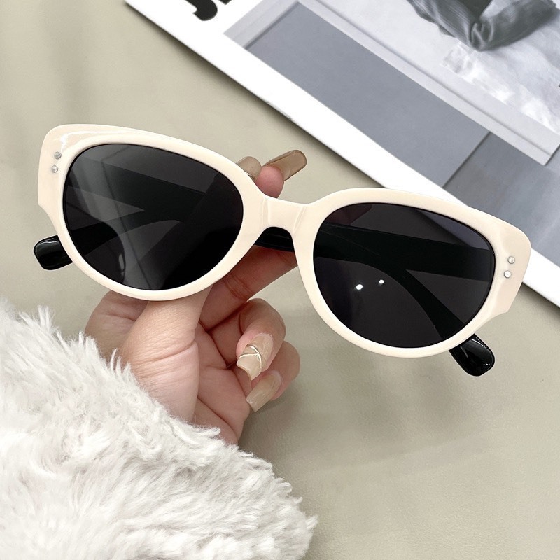 Kính râm mát phong cách Retro Hàn Quốc thời trang nữ nam cá tính đi chơi kỷ yếu đẹp HANASO 268