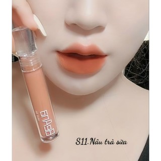 Son lì lâu trôi màu nâu tây, nâu trà sữa sang chảnh, son beana S11 làm tôn da, sáng da, chất son vellvet hàn mịn lì
