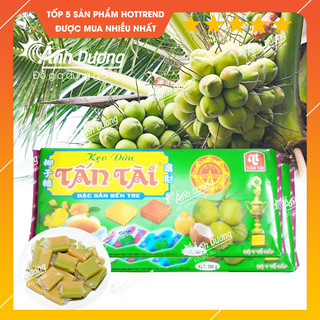 Kẹo Dừa Đặc Sản Bến Tre gói 390g Tấn Tài Chính Hãng Bến Tre - [ Kẹo Đưa Bạn Trở Về Tuổi Thơ ]