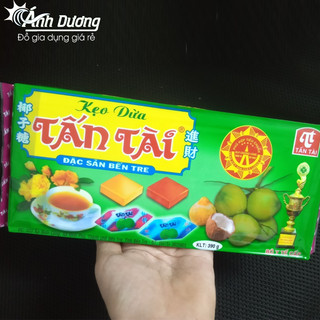 Kẹo Dừa Đặc Sản Bến Tre gói 390g Tấn Tài Chính Hãng Bến Tre - [ Kẹo Đưa Bạn Trở Về Tuổi Thơ ]
