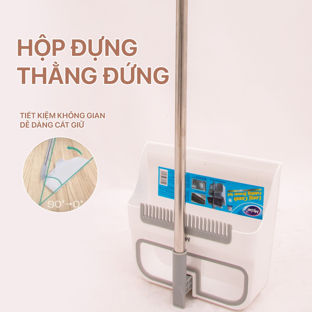 Ảnh Bộ chổi quét nhà kèm đồ hốt rác gấp gọn đa năng MyJae 2