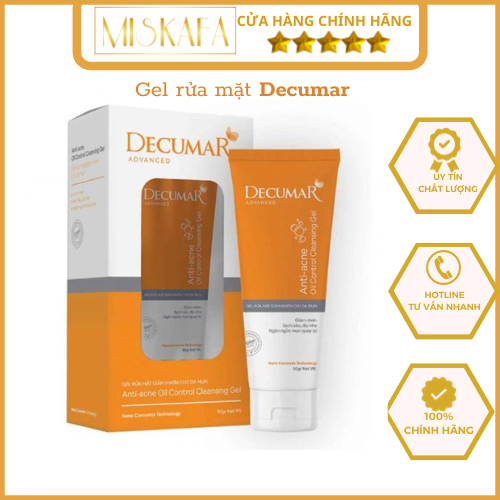 Sữa rửa mặt dạng Gel Decumar Advanced (Tuýp 50g) - Gel rửa mặt giảm ...