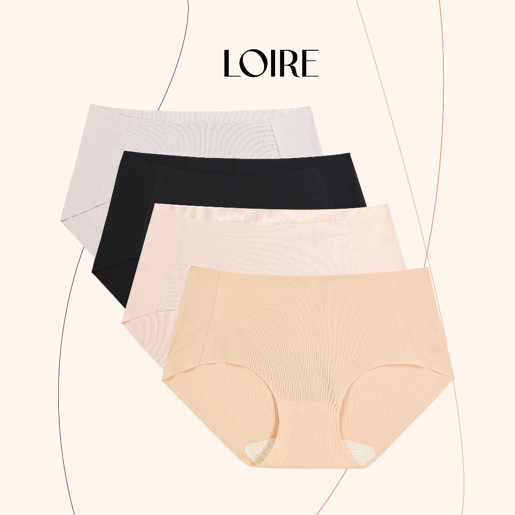 Combo 4 Quần Lót Thun Tăm Không Đường Viền Loirechic QSD11