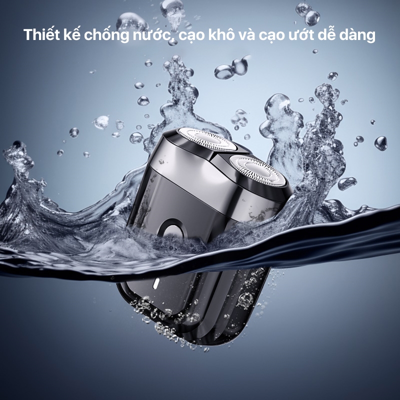 Ảnh Máy cạo râu Enchen Mini 6 lưỡi dao kép mỏng, chống nước IPX7, pin sử dụng đến 2 tháng - BH 6 tháng 3
