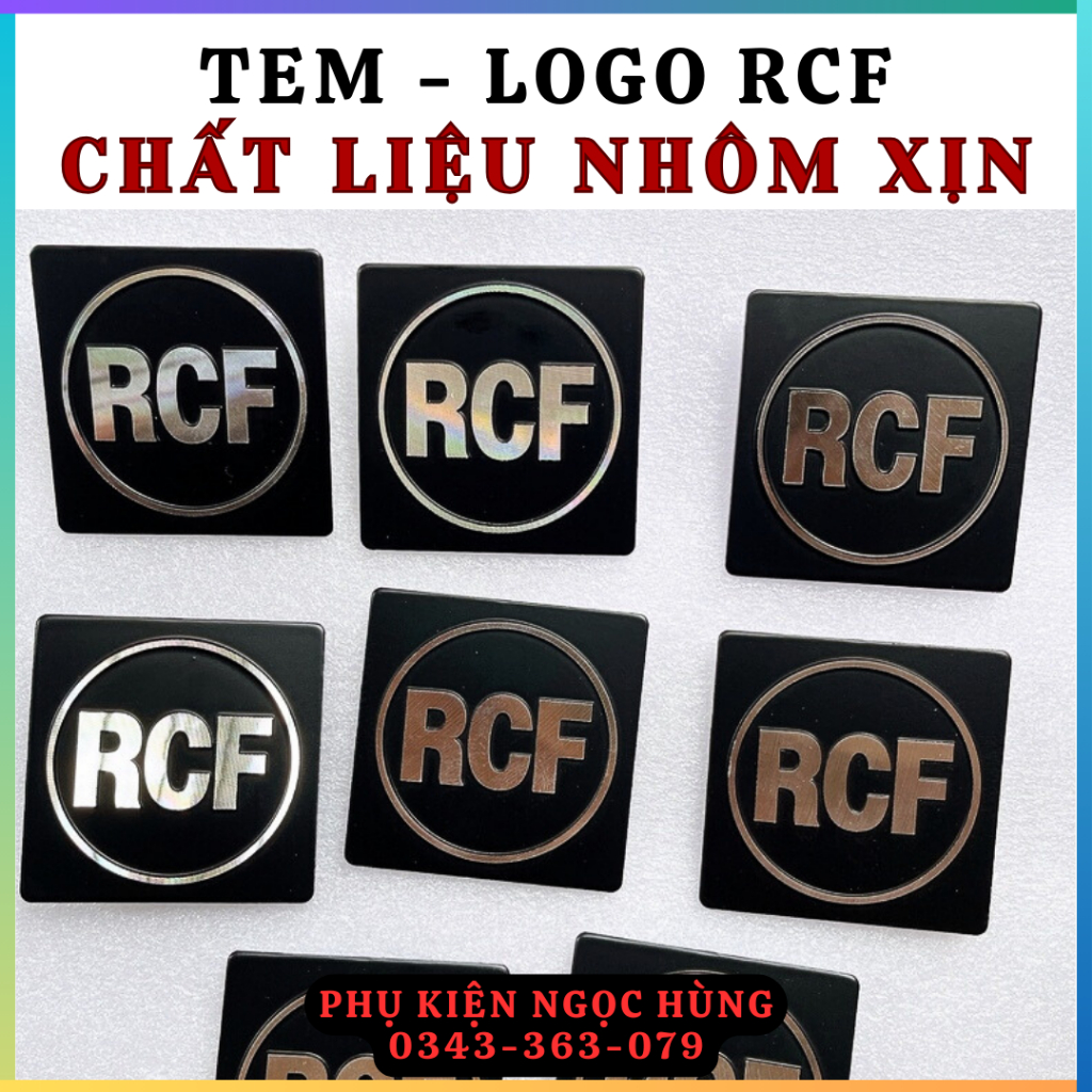 Tem Loa RCF Nhôm Xịn Dán Mặt Thùng Loa - Logo RCF - Giá 1 Chiếc ...