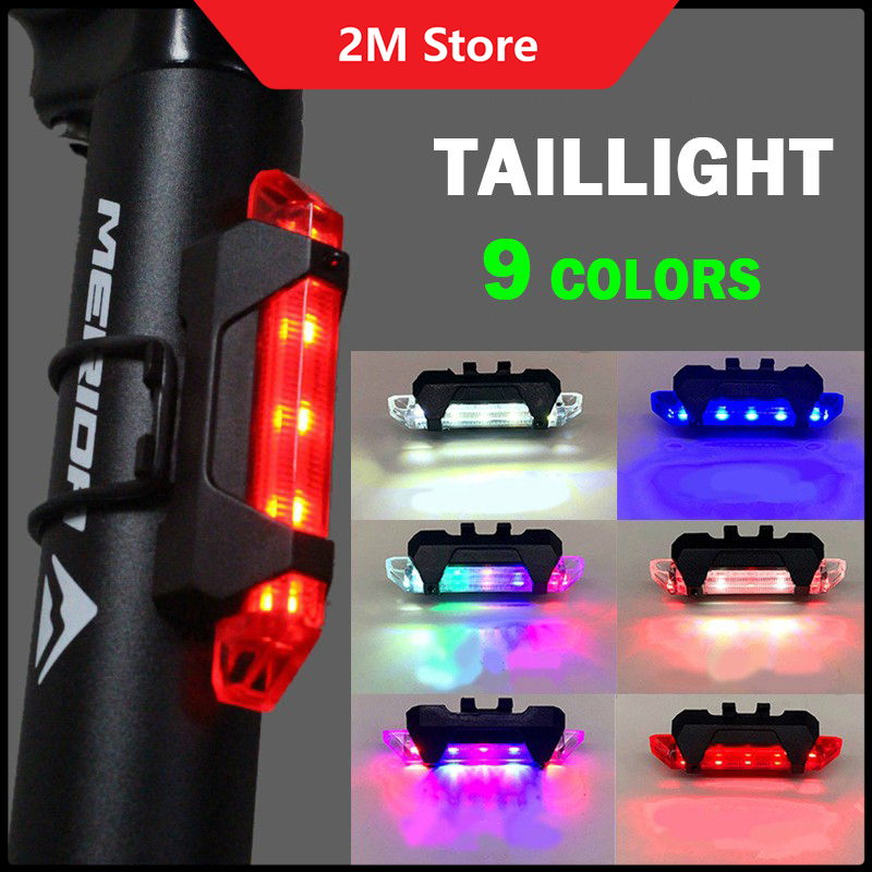 (CHỌN MÀU) Đèn Hậu Xe Đạp 5 LED Sạc USB Gắn Đuôi Xe Siêu Sáng XD03 ...
