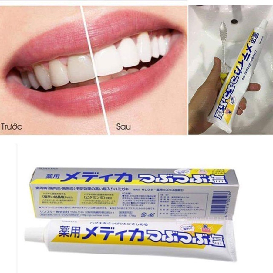 Ảnh Kem đánh răng muối Sunstar Nhật Bản giúp bảo vệ nướu, trắng răng, hơi thở thơm mát - Tuýp 170g 2