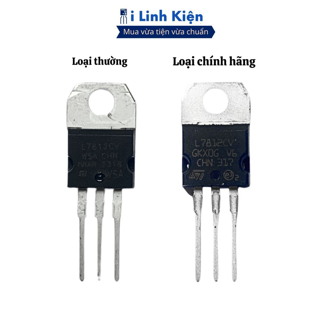 IC nguồn 7805 7806 7808 7809 7812 7815 7824 chính hãng ST chất lượng cao ilinhkien