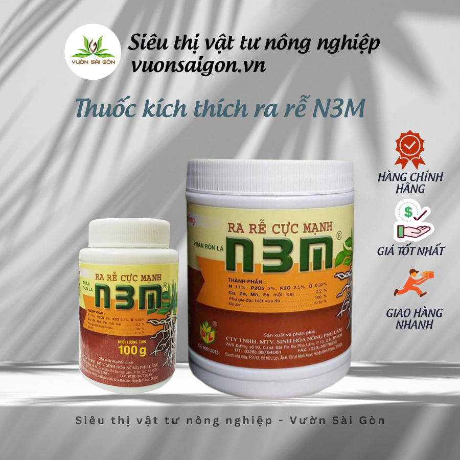 Phân bón lá thuốc kích thích ra rễ cực mạnh N3M 1