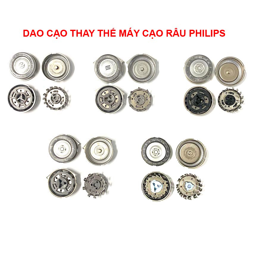 Ảnh Lưỡi dao thay thế máy cạo râu Philips PQ206 PQ182 AT600 AT610 AT620 S1121 S1233 S5070 S1103 S1301 S5444 S5582 (1 Bộ) 1