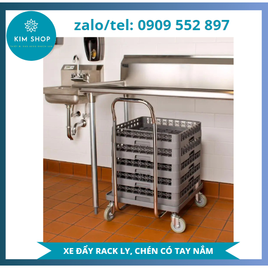 XE ĐẨY RACK, KHAY ĐỰNG LY, CHÉN DĨA, Xe Đẩy Rack Đế Nhựa Có Tay Nắm ...