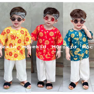 Bộ quấn áo bé trai (4-25kg), bộ đồ áo Gấm quần Lụa, cho bé mặc trong các dịp lễ như trung thu, mặc đi học, đi chơi