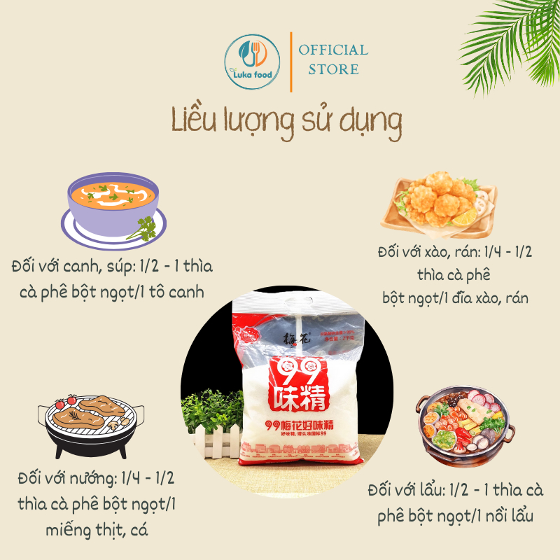 Bột ngọt làm từ ngô nhập khẩu Bắc Kinh 908g, mì chính thượng hạng an toàn, không chất độc hại, phù hợp mọi đối tượng