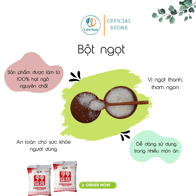 Bột ngọt làm từ ngô nhập khẩu Bắc Kinh 908g, mì chính thượng hạng an toàn, không chất độc hại, phù hợp mọi đối tượng