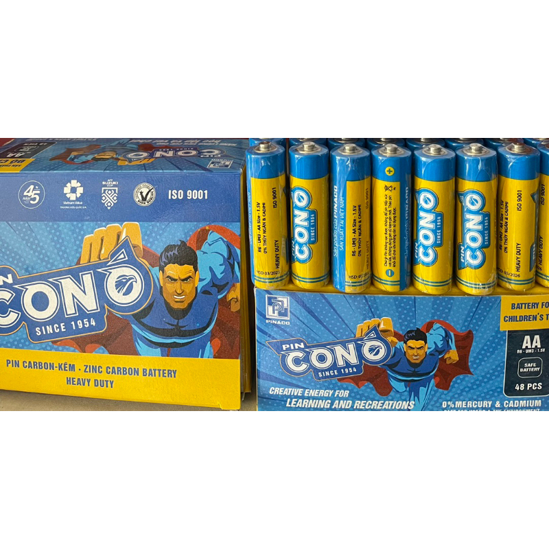 Pin tiểu Ó vàng AA (2A ) chính hãng 1,5V , pin tiểu AA PINACO | Shopee ...