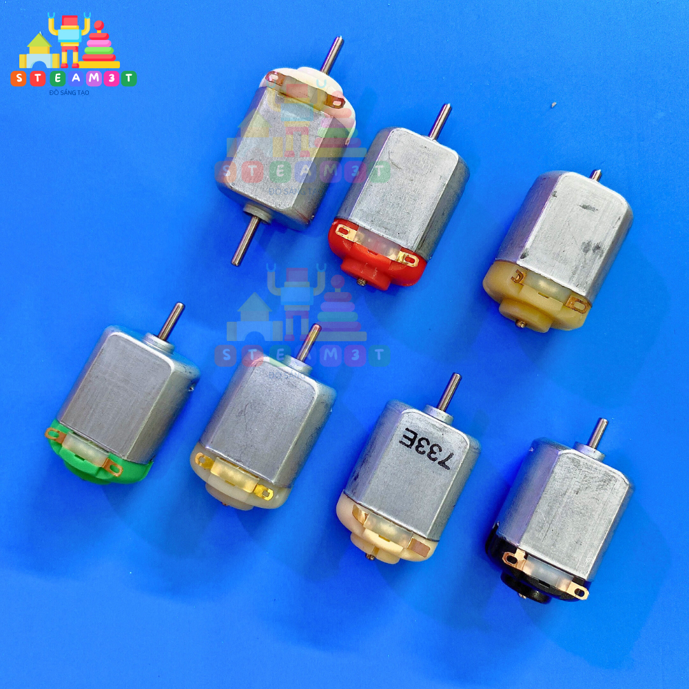 Motor mô tơ mini 130 3V - 6V đủ loại - đế pin AA - Cánh quạt mini ...