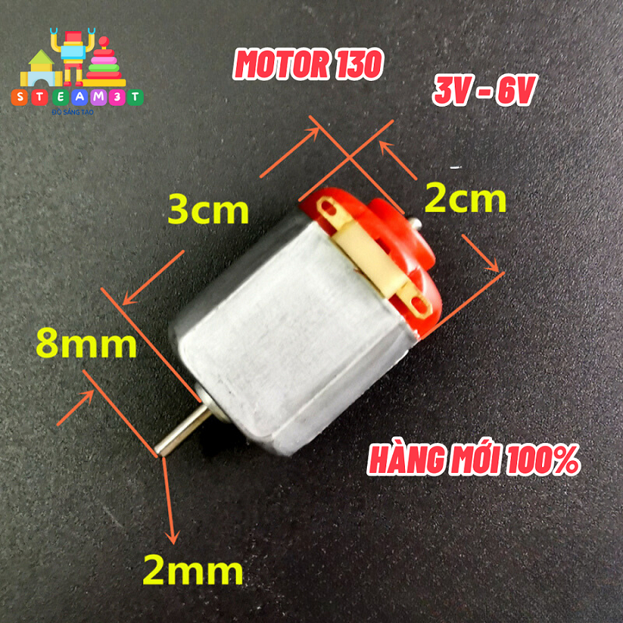 Motor mô tơ mini 130 3V - 6V đủ loại - đế pin AA - Cánh quạt mini ...