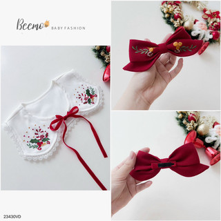 Váy nhung đỏ Noel Giáng Sinh bé gái 1-6 tuổi (9-24kg) BN007