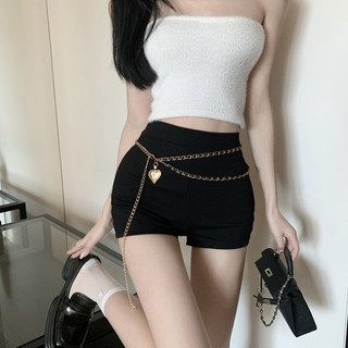 Dây nịt - Chain kim loại BL71 phối da PU trái tim dễ thương phong cách Hàn Quốc