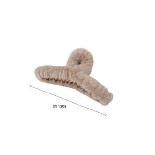 Kẹp Tóc Phối Lông Thỏ Moral Cỡ Lớn 11cm Đáng Yêu Thời Trang Dễ Thương Cho Nữ
