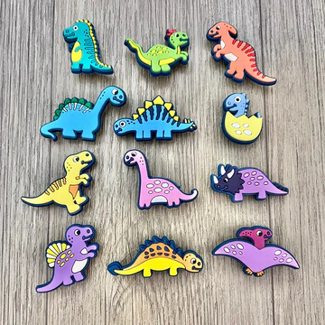 [SHIP TỪ 5 CÁI] PHỤ KIỆN GẮN DÉP, STICKER GẮN DÉP, CHARM GẮN DÉP CHỦ ĐỀ KHỦNG LONG SẴN NÚT GẮN DÉP SỤC
