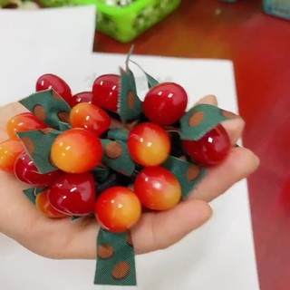 Dây Buộc Tóc, Dây Chun Cột Tóc Vải Quả Cherry Phong Cách Hàn Quốc Siêu Dễ Thương Moral