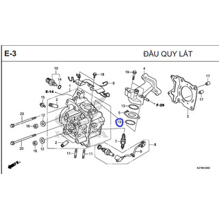 ron sin phíp xăng Honda Air Blade AB 125 Vario 150 Click 125 Sh ý Sh mode Pcx Sh việt
