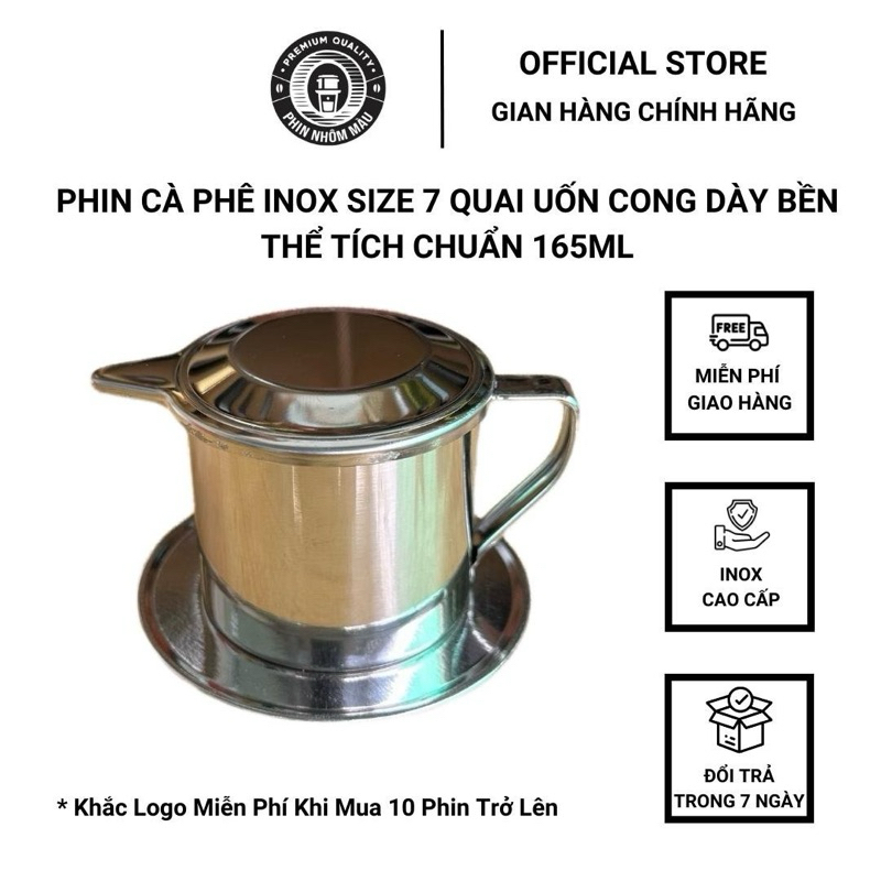 Phin Pha Cà Phê Inox Size 7 Pha 25gr Bột Cafe - Phin Nhôm Màu | Shopee ...
