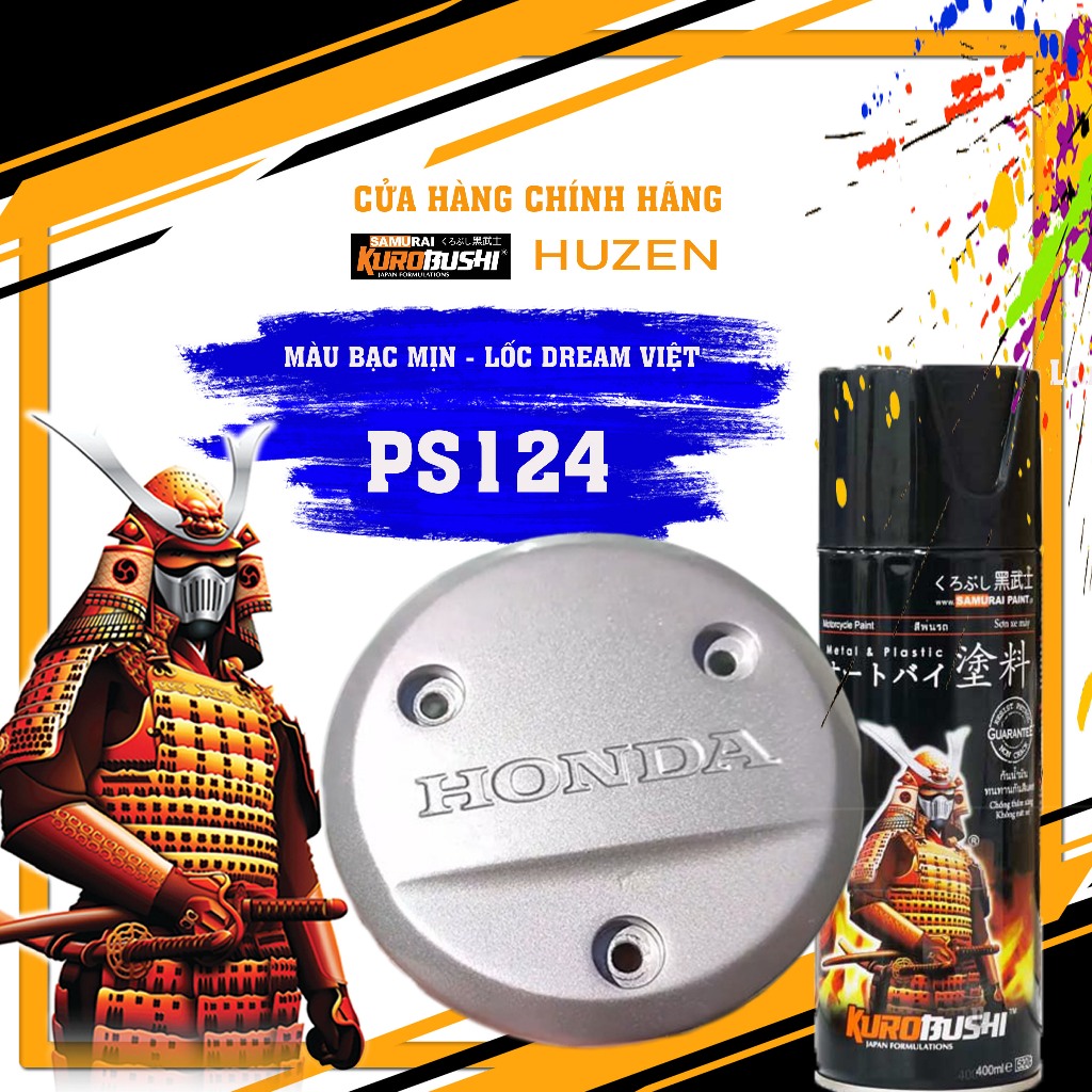 Màu bạc lốc dream wave Ps124 SAMURAI cực đẹp chống rạn nứt kháng xăng ...