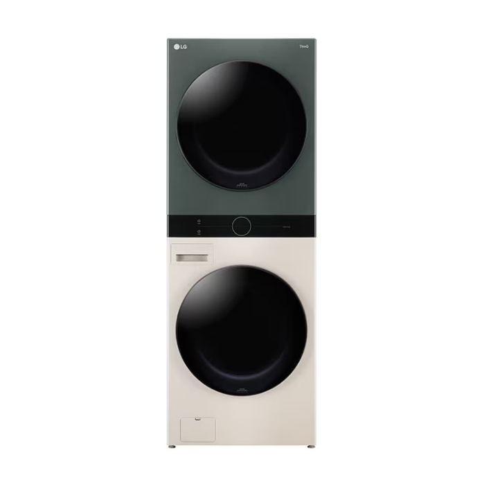 Tháp giặt sấy LG WashTower™ WT2116SHEG Giặt 21kg/ Sấy 16kg Màu Xanh- Be ...