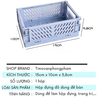 Hộp Đựng Đồ Mini Phụ Kiện Văn Phòng Phẩm Để Bàn Decor Đồ Dùng Học Tập DDT38