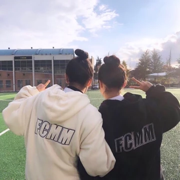 Áo khoác FCMM Áo khoác lông tơ LOGO lớn, áo khoác bông logo lớn, áo khoác bông, áo khoác mũ