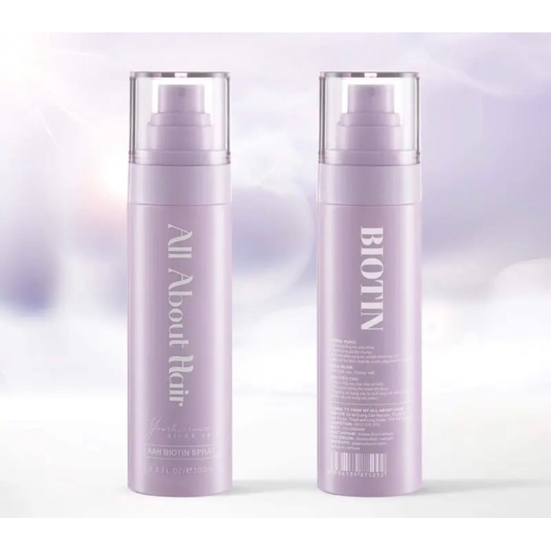 KÈM QUÀ TẶNG] Xịt Kích Mọc Tóc All About Hair - AAH Biotin Spray | Shopee Việt Nam