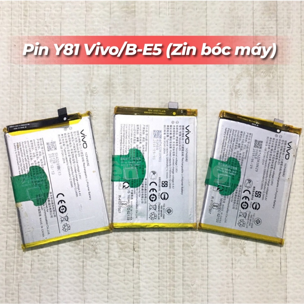 Pin Y81 Vivo/B-E5(Zin bóc máy) | Shopee Việt Nam