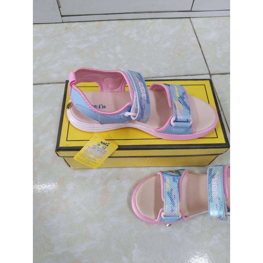 SANDAL BÉ GÁI BEG001500 xanh - hồng