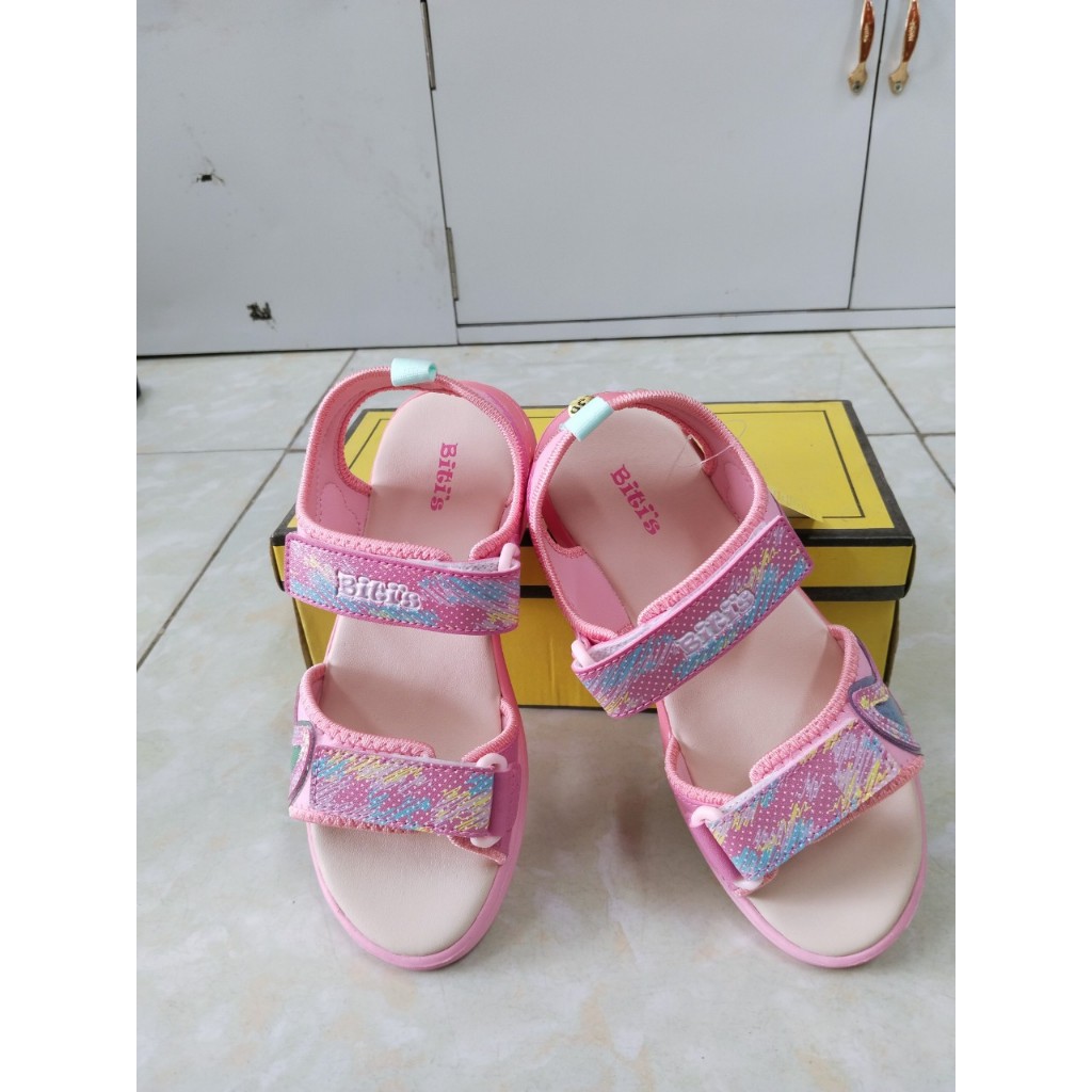 SANDAL BÉ GÁI BEG001500 xanh - hồng