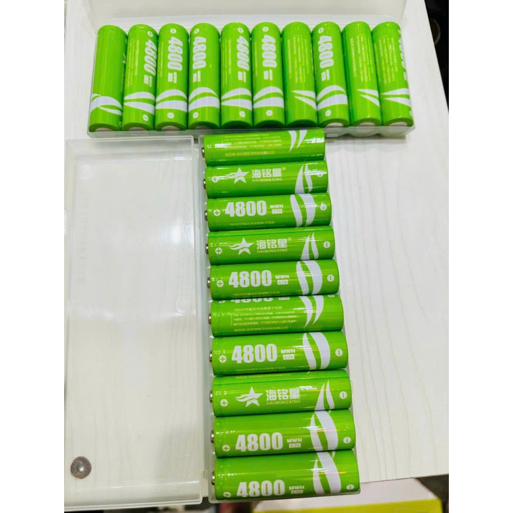 Pin Sạc 4800mAh 3,7V Chuẩn Dung Lượng dùng cho Sạc dự phòng, Quạt tích điện, Loa Bluetooth - Đầu lồi