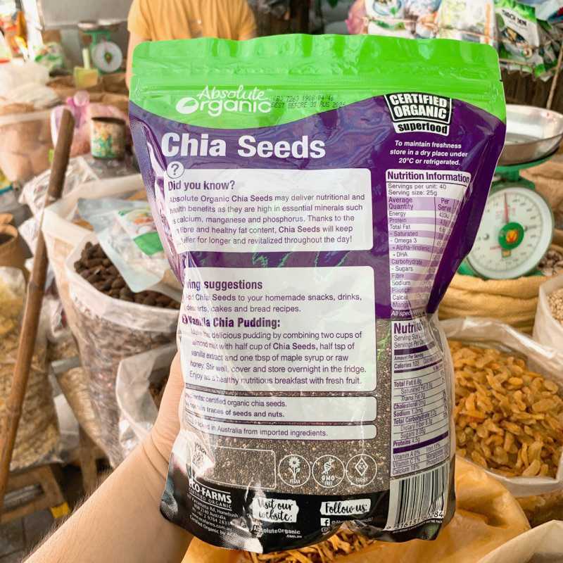 HẠT CHIA ÚC NHẬP KHẨU LOẠI 1KG