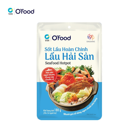 Sốt lẩu hoàn chỉnh O'food gói 180g, có 4 vị
