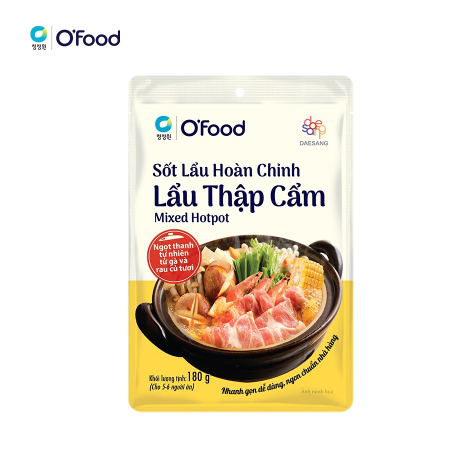 Sốt lẩu hoàn chỉnh O'food gói 180g, có 4 vị