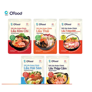 Sốt lẩu hoàn chỉnh O'food gói 180g, có 4 vị