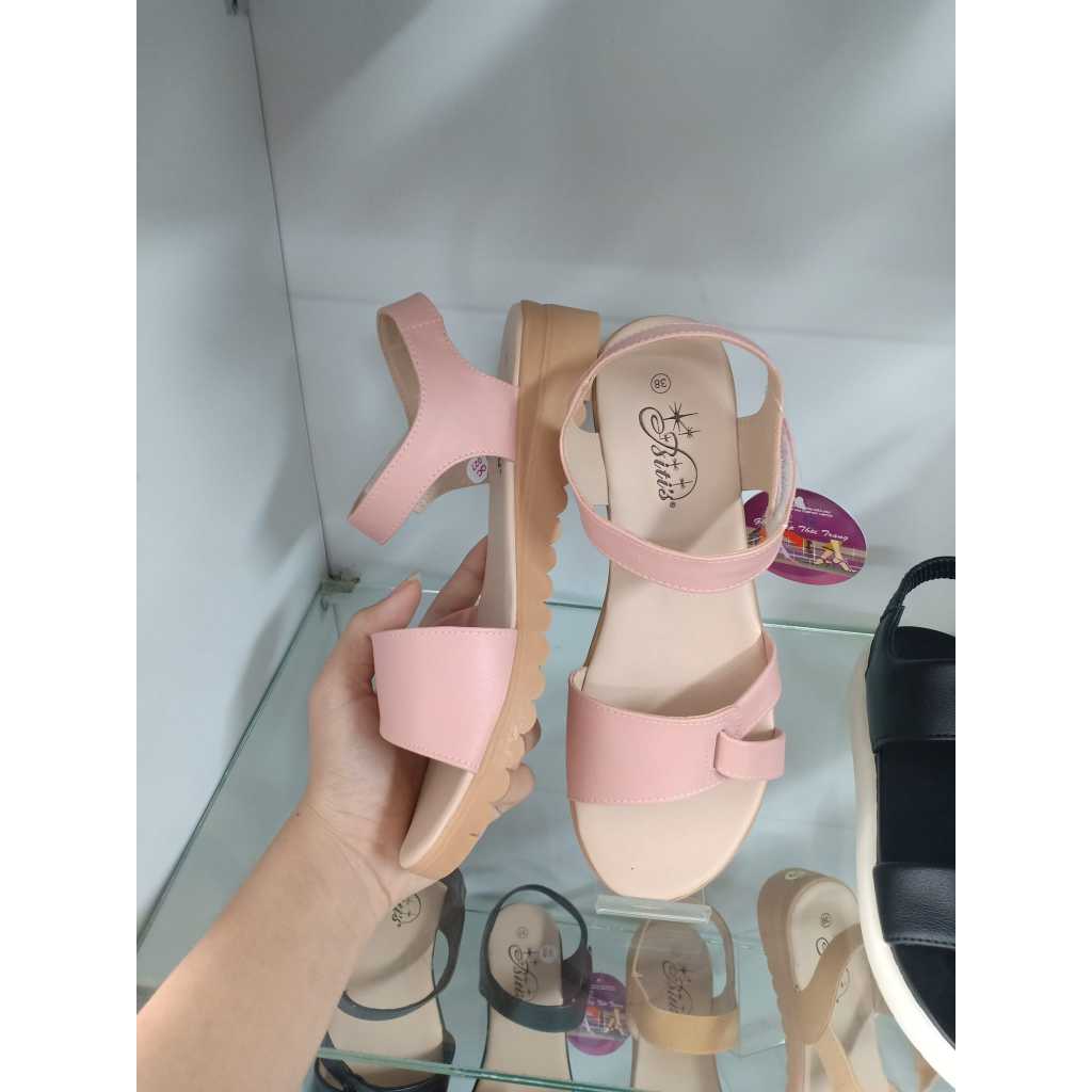 sandal nữ DTW011388 DEN- HỒNG
