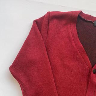 Cardigan nam len màu Đỏ Hàn Quốc dáng ôm body ABABA cadiganm9-do