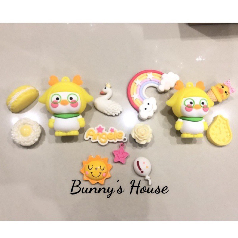 JIBBITZ, STICKER, SET CHARM VỊT PORORO TRANG TRÍ DÉP SỤC, DÉP CROCS (ĐÃ ...
